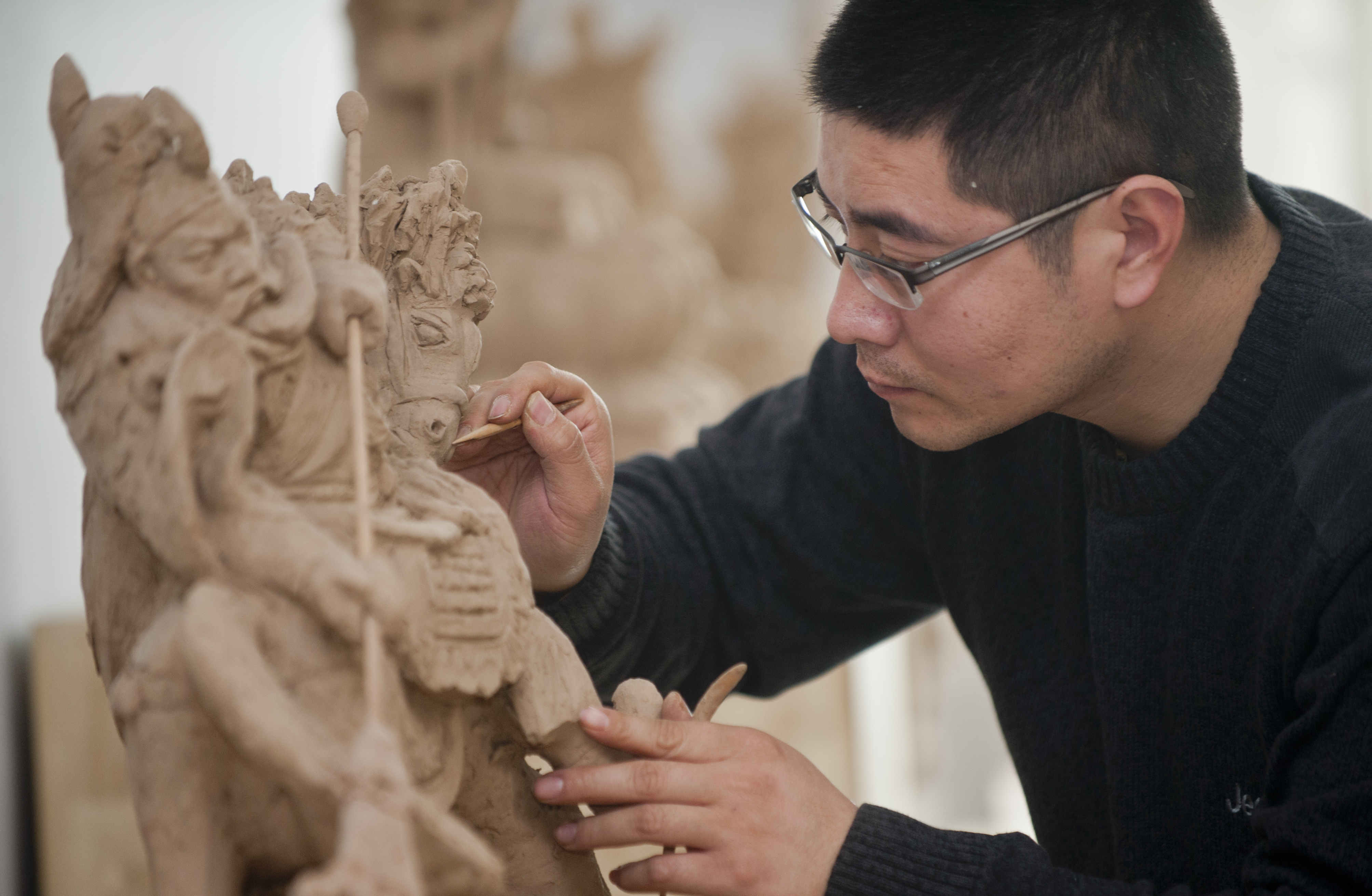 柘城"泥人李":巧手捏出世间万物