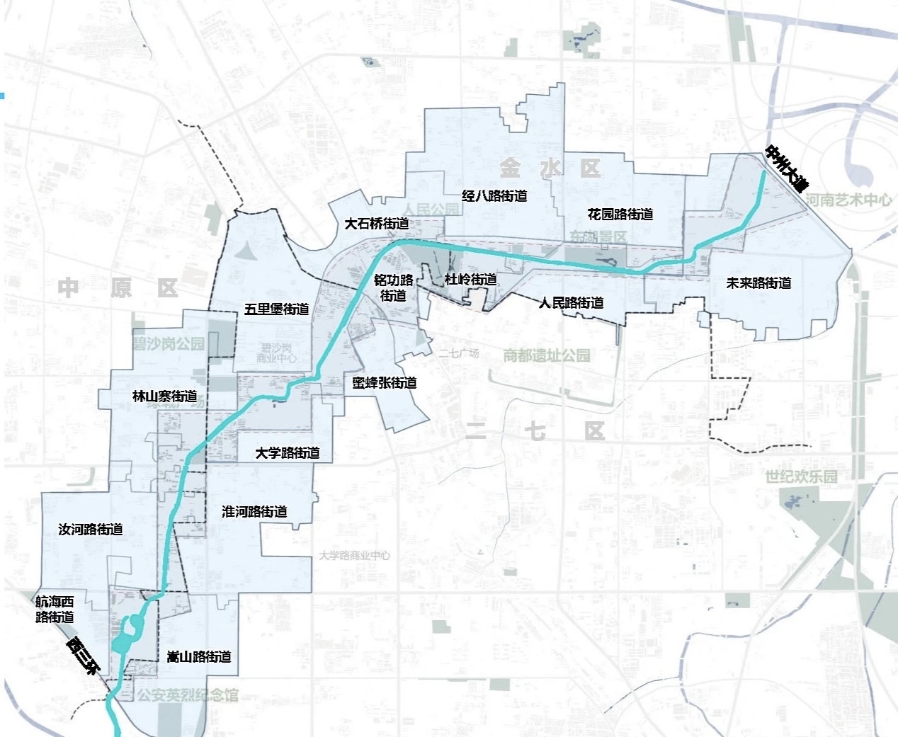 金水河是郑州重要的起源之河和传承历史文脉之河,也是城市保持活力的