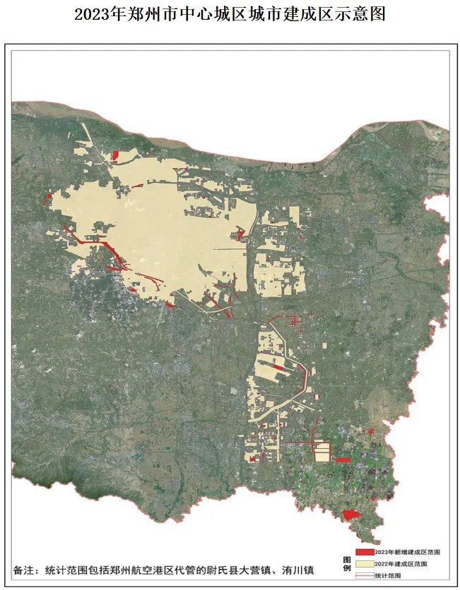 郑州又变大了！中心城区城市建成区面积增至796.70平方公里