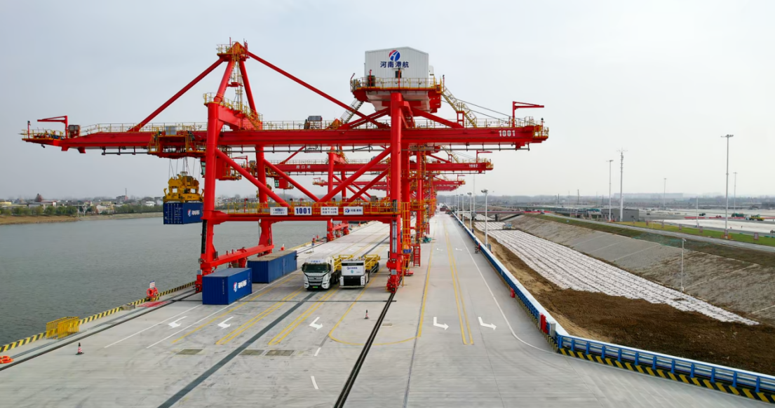 通過(guò)交工驗(yàn)收！周口港中心港區(qū)中心作業(yè)區(qū)年底開港運(yùn)營(yíng)